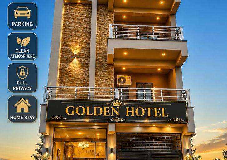 Exterior detail, Golden Hotel, Rewa