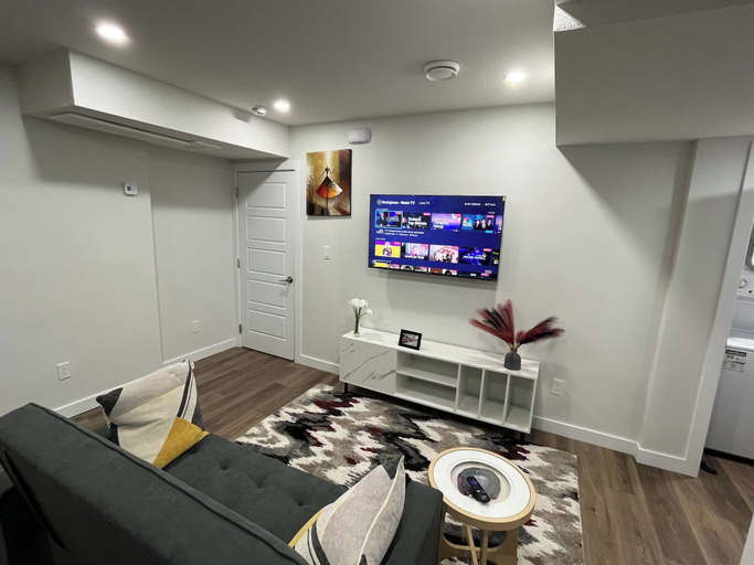 Living room 2, Cozy Retreat With Private Entrance in Edmonton, Division No. 11