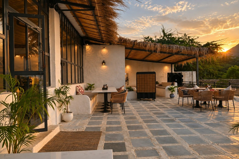 Outdoor dining 2, Rahvaas Hotel & Resorts, Ajmer