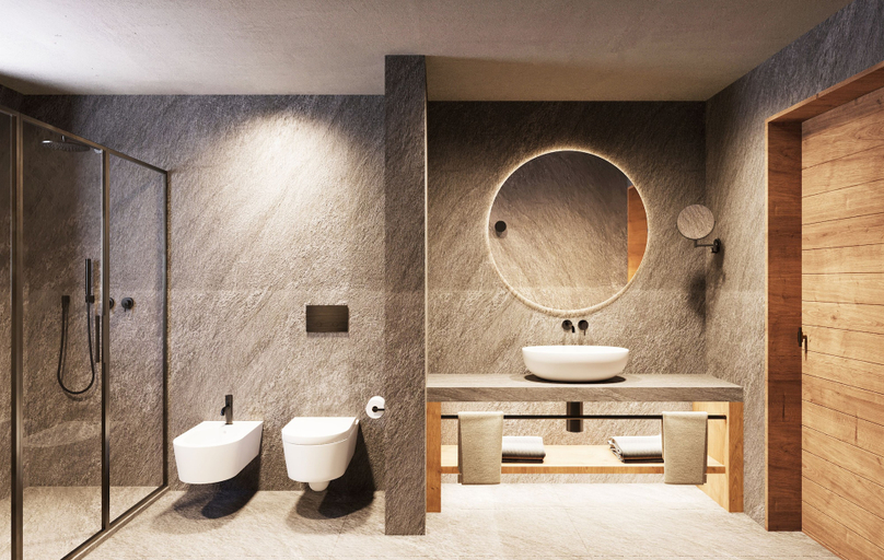 Bathroom 5, Valtur Cervinia Cristallo Ski Resort, Aosta
