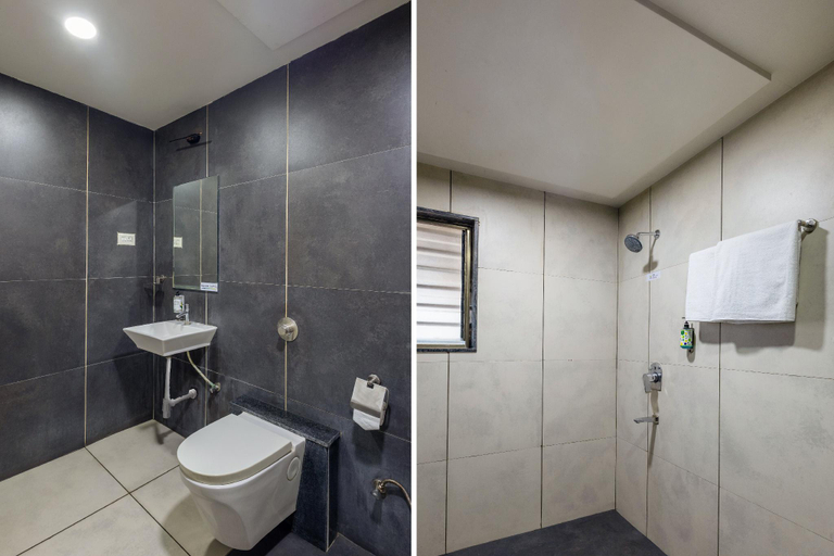 Bathroom 4, Treebo Shree Sai Suites - 2km from Mahalaxmi Temple, Kolhapur