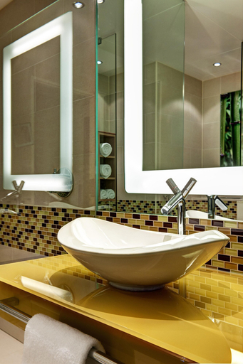 Bathroom 5, Hilton Frankfurt Airport, Frankfurt am Main