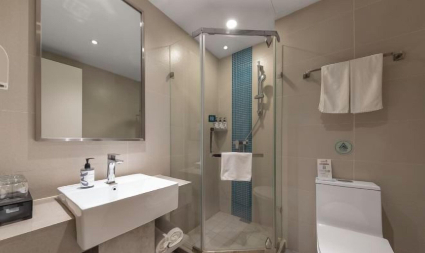 Bathroom 4, Homeinn Pebble Cloud Hotel (Baotou East Railway Station & Baotou Donghe Airport, Baotou
