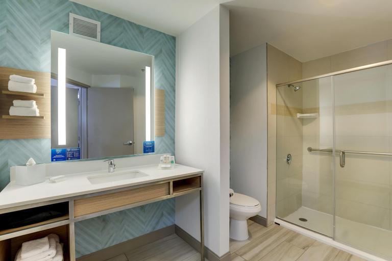 Bathroom 4, Hilton Garden Inn Fort Worth / Fossil Creek, Fort Worth