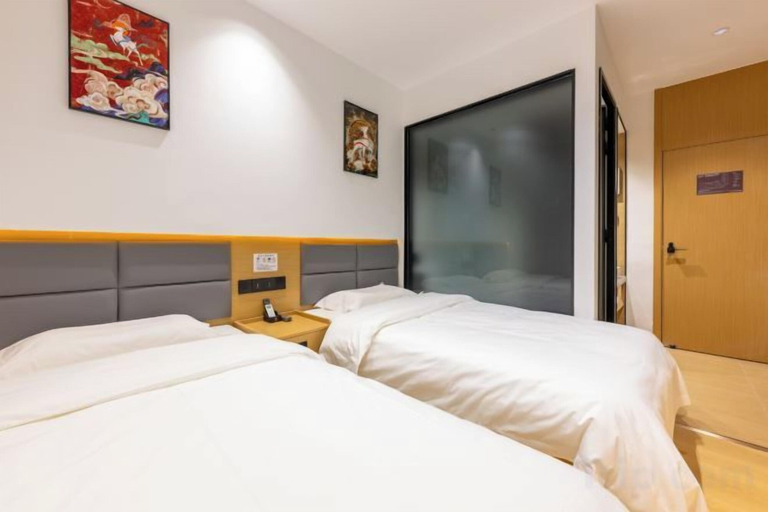 Bedroom 3, Bowen Elegant Hotel (Dunhuang Night Market Shop), Jiuquan