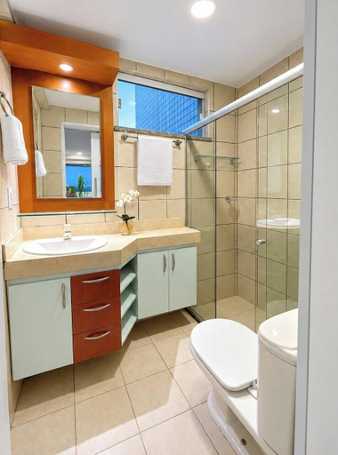Bathroom 4, Cobertura vista mar com deck privativo, Fortaleza