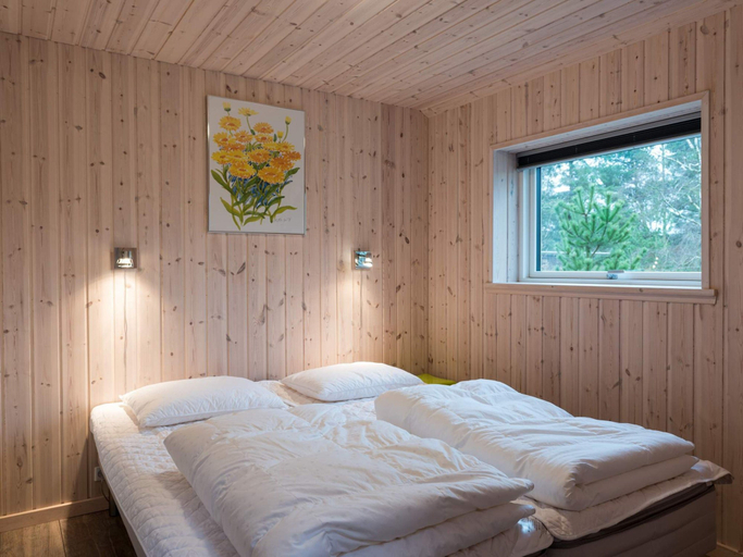 Bedroom 1, 5 Star Holiday Home in Norre Nebel, Varde