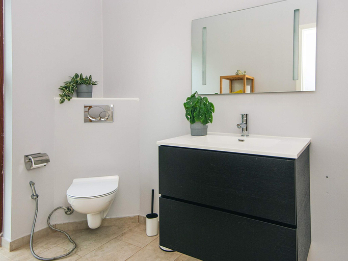 Bathroom, Holiday Home in Knebel, Syddjurs