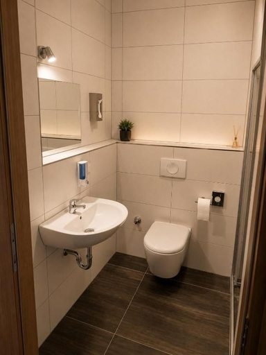 Bathroom 5, Hotel am Rondo, Main-Kinzig-Kreis