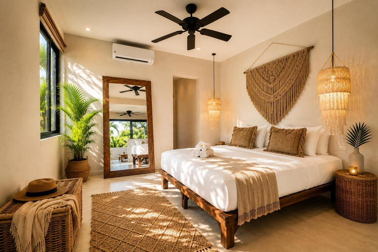 Bedroom 2, Villa 240m2 - 16 persons - 6 rooms - 2 swimming Pool - 3 Jacuzzis, Cozumel
