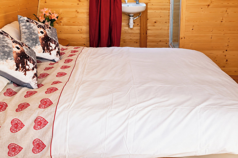 Bedroom 2, Glamping Pod in St Austell, Sleeps 2 With Spa Pool, Cornwall