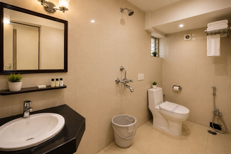 Bathroom 3, Ashish Palace - A City Center Hotel, Udaipur