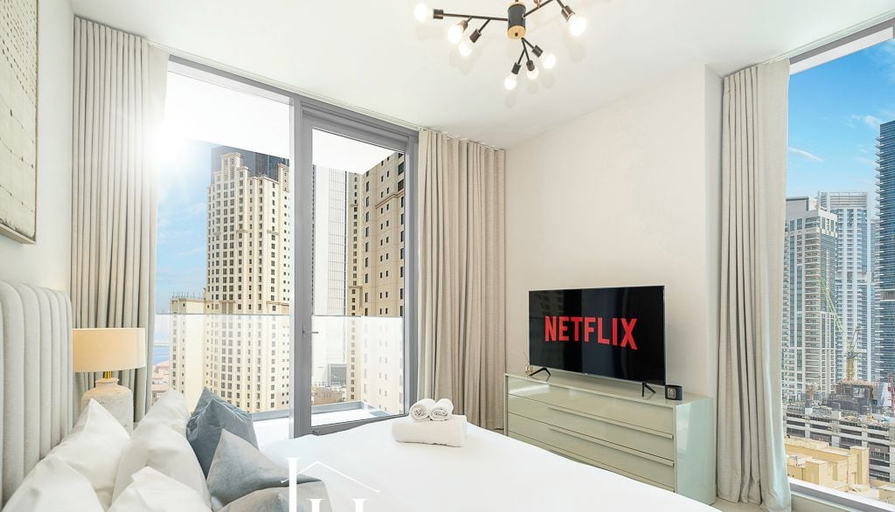 Bedroom 4, LUX Contemporary Suite Marina View 3, Dubai