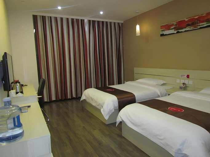 Bedroom 4, Thank Inn Hotel Hebei Xingtai Shaheweisan Road Expressway Intersection, Xingtai