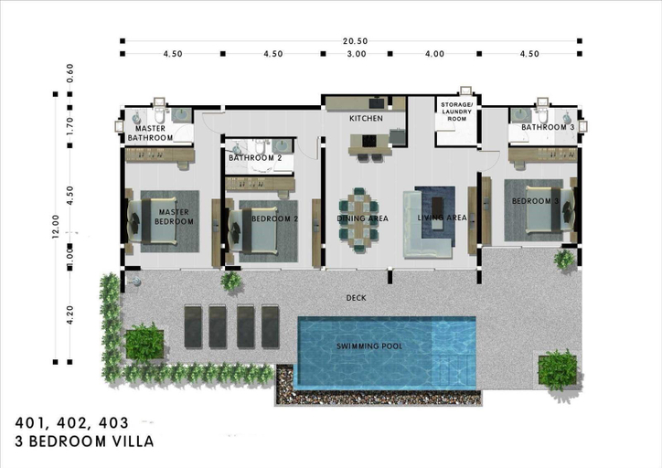 Exterior & Views, Michel Tropical Seaview Pool Villas, Ko Samui
