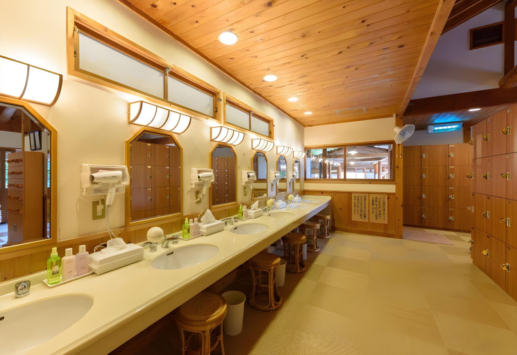 Bathroom, Yamanohotel Musouen, Yufu