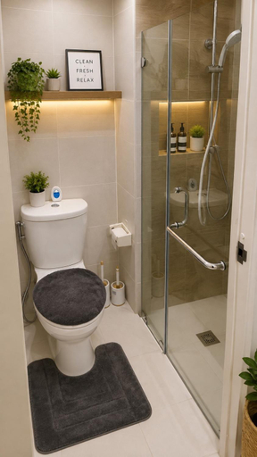 Bathroom 4, Jazz Residences by Destina Stays, Makati, Metro Manila, Makati City