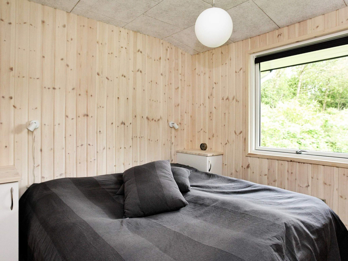 Bedroom 2, Spacious Holiday Home in Højslev near Sea, Skive