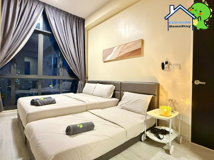 Bedroom 2, Fortune studio balcony city view Palazio Austin, Johor Bahru