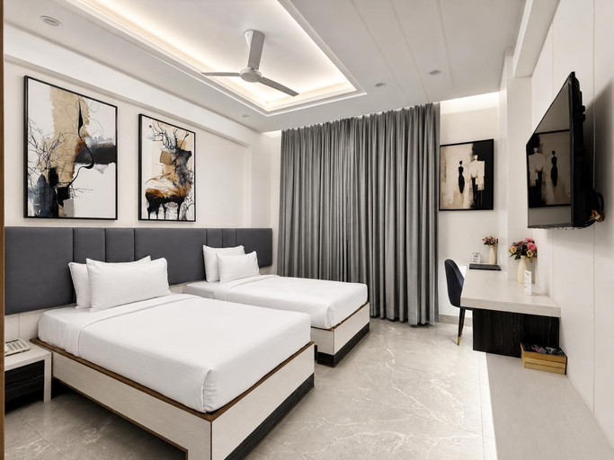 Bedroom 3, Hotel Elinor By Dazzling Hotels & Resorts, Agra