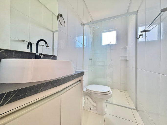 Bathroom 3, Apartamento com churrasqueira, Bombinhas