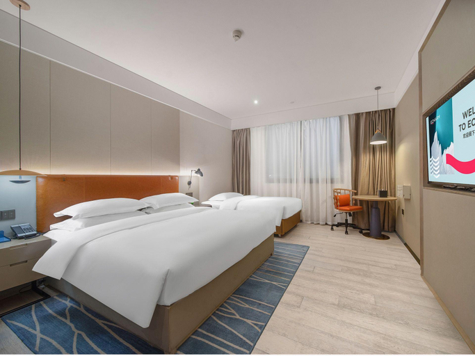 Bedroom 2, Echarm Hotel Guangzhou Tianpingjia Metro Station 520 Information Port, Guangzhou