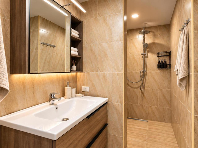 Bathroom 3, Sea&Sky Beach Resort, Ko Samui