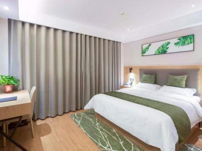 Bedroom 2, GreenTree Inn Express Shangqiu Beihai Road South Railway Station, Shangqiu