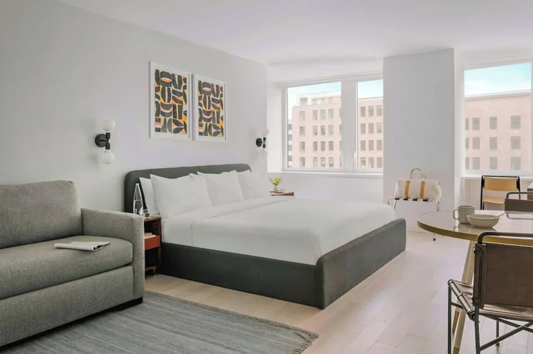 Bedroom 2, Studio 6 Battery Park, Financial District, New York