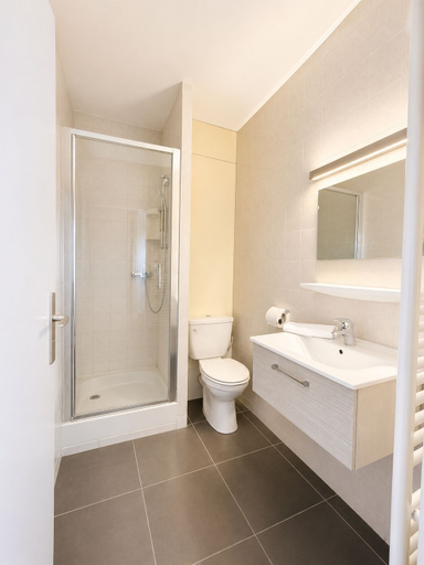 Bathroom 3, Hôtel-Restaurant La Terrasse Fleurie – Divonne-les-Bains, Ain