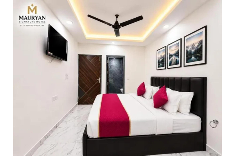 Bedroom 2, FabHotel Prime NHPC Metro, Faridabad