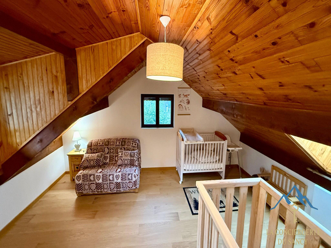 Bedroom 4, Chalet with Expansive Panorama Terrace, Puy-de-Dôme