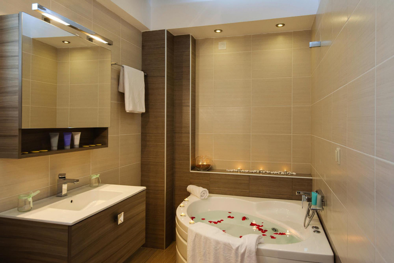 Bathroom 4, Private Pool Cottage in Adele, Crete