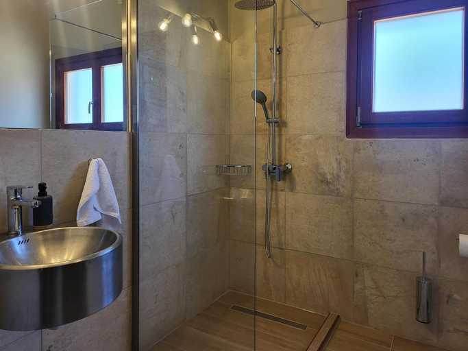 Bathroom 2, Villa in Hersonissos by Sandy Beach & Pool, Crete