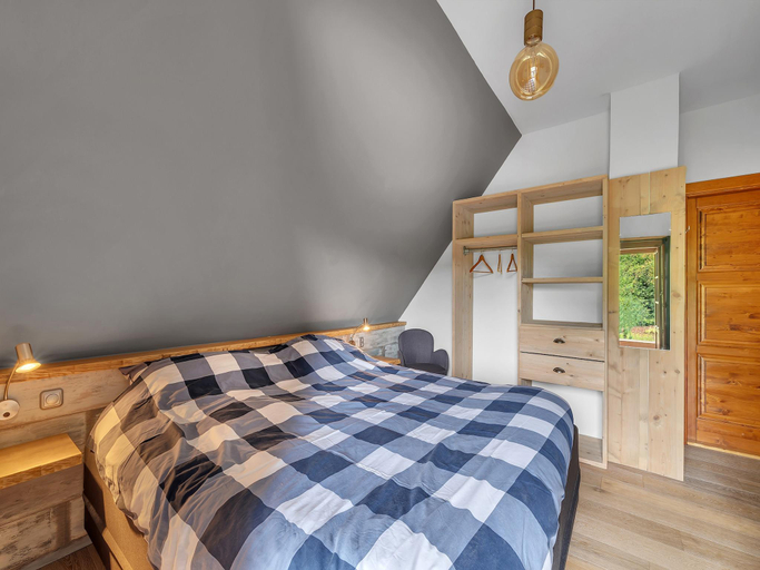 Bedroom 2, Villa in Czechia with Heated Pool & Mountain Views, Trutnov