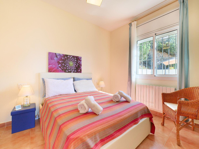 Bedroom 5, Villa on Costa Brava with Pool & Sea Views, Girona