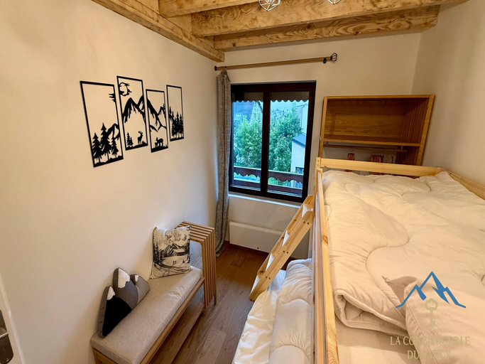 Bedroom 2, Chalet with Expansive Panorama Terrace, Puy-de-Dôme