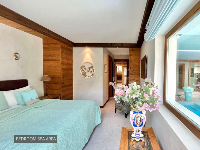 Bedroom 3, 7-bedroom Chalet with Private Pool, Saanen
