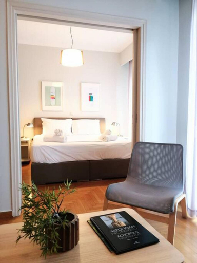 Bedroom 4, Stylish Apartment in Acropolis, Attica