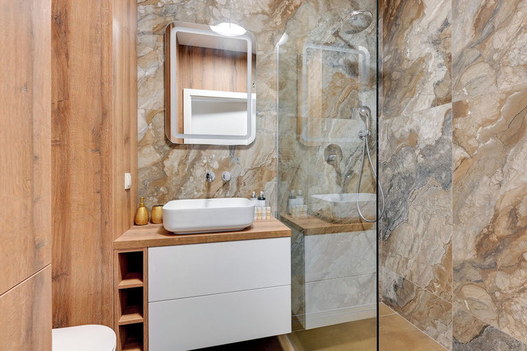 Bathroom 3, Bastion Wałowa City Center by Downtown Apartments, Gdańsk City