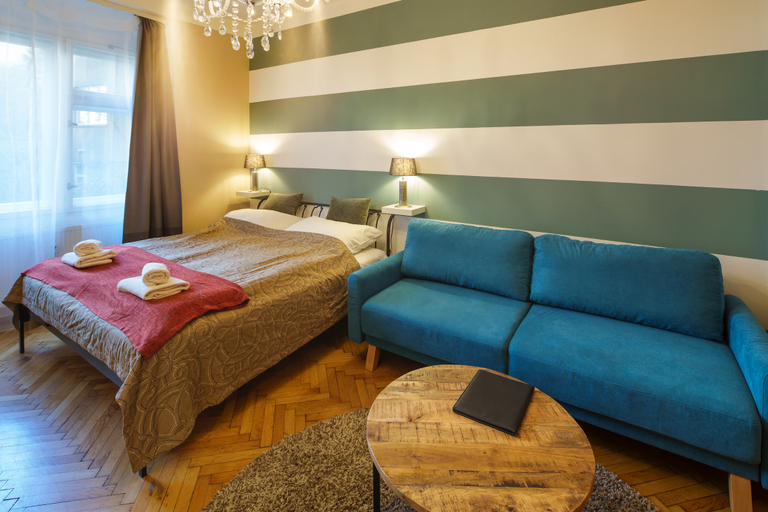 Bedroom 2, Dlouha Apartments, Praha 7