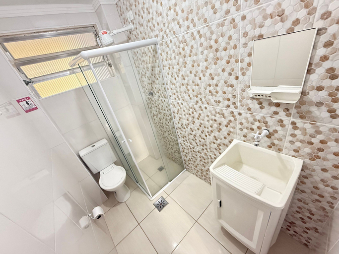 Bathroom 3, Pé na Areia Praia da Guilhermina II, São Vicente