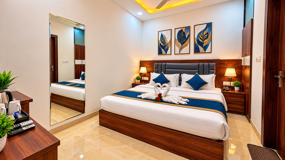 Bedroom 2, Hotel Ganga Palace - Ellara Hotels, Agra