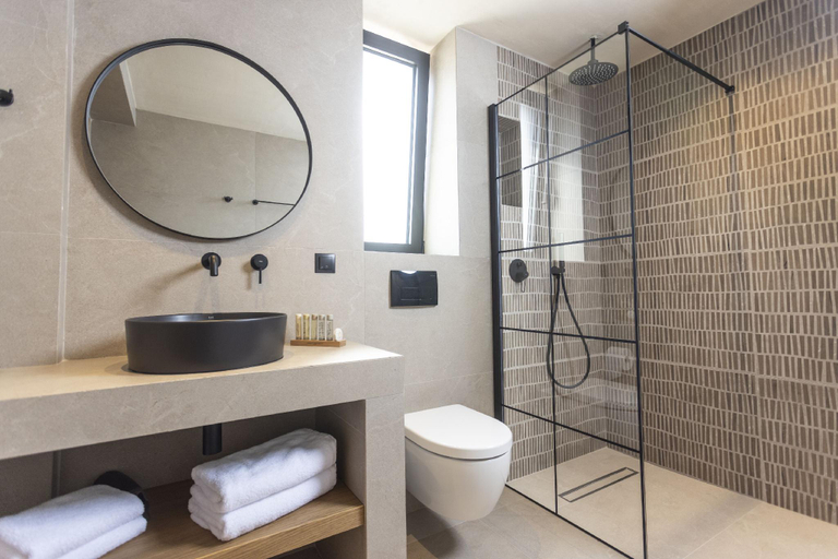 Bathroom 4, Pnoes Luxury Suites, Central Macedonia