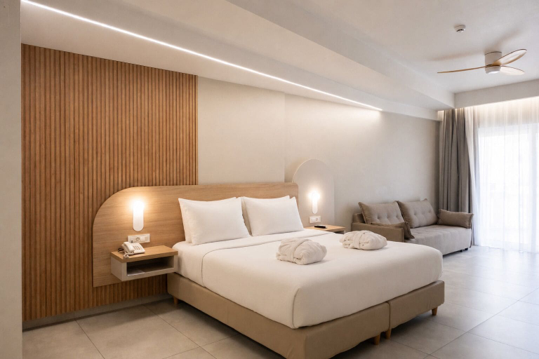 Bedroom 1, Epavli Grace Hotel, Crete