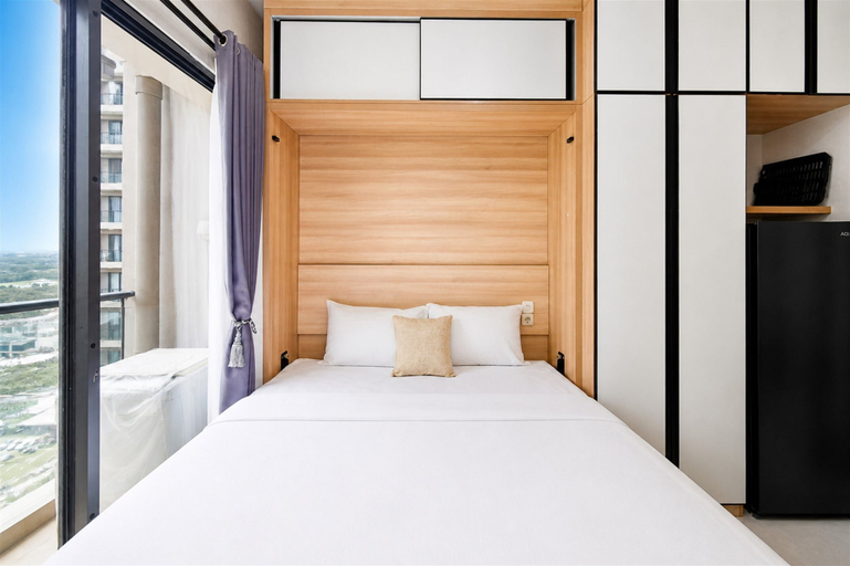 Bedroom 2, Neat And Restful Studio Room At Sky House Bsd Apartment, Tangerang Selatan