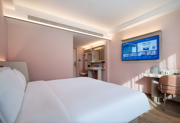 Bedroom 3, Hanting Hotel Qingdao Zhanqiao Jinmaowan Seaside, Qingdao