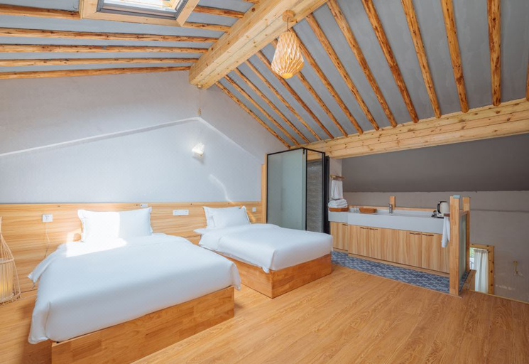 Bedroom 2, Floral Hotel·Yunshang Hot Spring Hotel, Nanjing