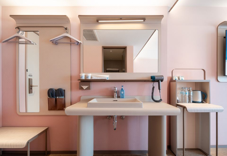 Bathroom 4, Hanting Hotel Qingdao Zhanqiao Jinmaowan Seaside, Qingdao