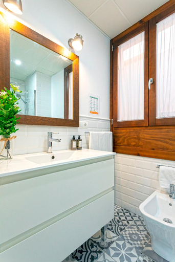 Bathroom 2, Stunning one-bedroom apartment near the Cathedral. Zacatin 201, Granada